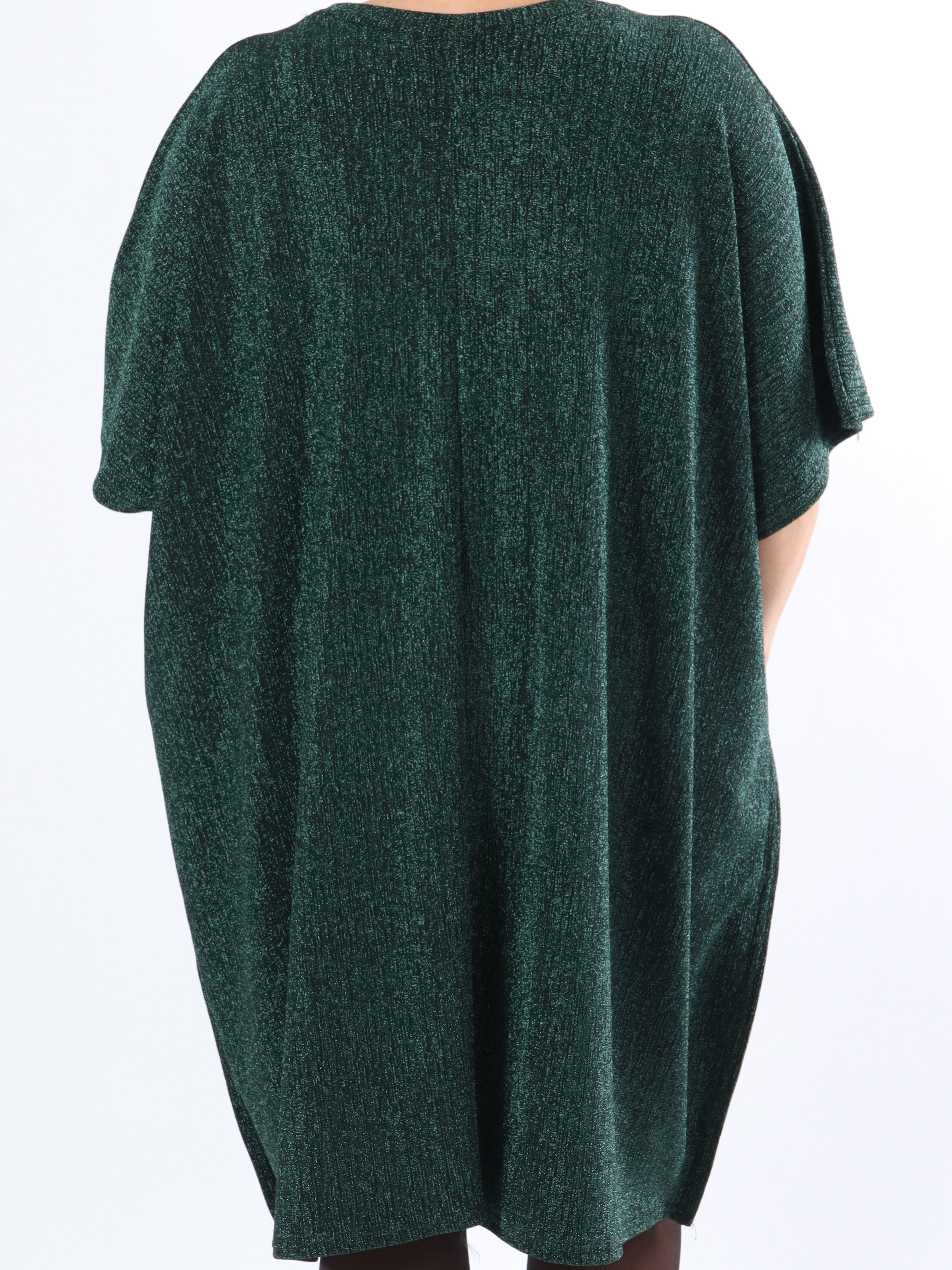 Mayte - Plus size glimmerkjole med lynlås